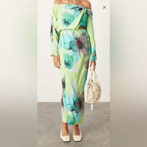 ASOS DESIGN off shoulder floral dress